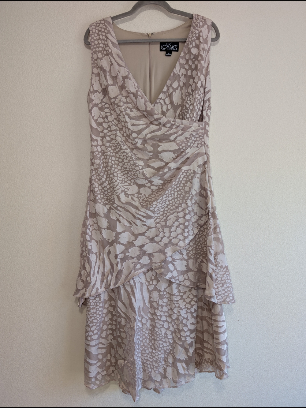 Vintage Alex Evenings sleeveless midi dress Size 12